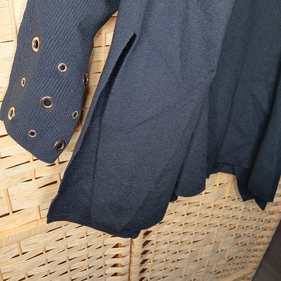 Chico's Grommet Scoop Neck Long Sleeve Sweater Rayon Blend Relaxed Batwing L 12 - Picture 6 of 12